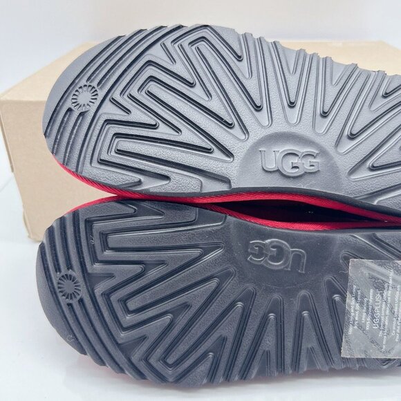 NEW UGG TAZZ Platform Slippers Clog Red Suede Womens Size EU 36/ US 5; Y US 4 - Picture 9 of 11